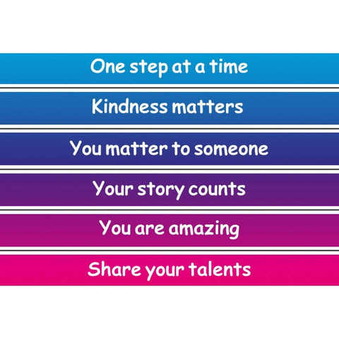Positive Steps - Motivational Sensory Path-Calmer Classrooms,Classroom Displays,Dropship,Helps With,Movement Breaks,Sensory Flooring,Sensory Paths-Learning SPACE
