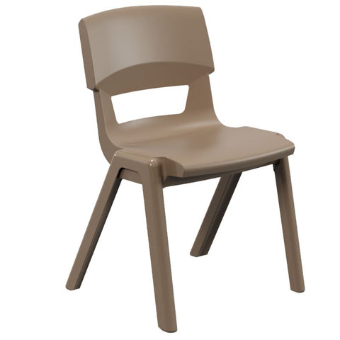 Postura+ One Piece Chair (Ages 11-13)-Classroom Chairs,Dropship,KI Europe,Postura,Seating,Wellbeing Furniture-Misty Brown-PosturaOP5-Misty Brown-Learning SPACE