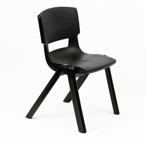 Postura+ One Piece Chair (Ages 11-13)-Classroom Chairs,Dropship,KI Europe,Postura,Seating,Wellbeing Furniture-Jet Black (100% recycled)-PosturaOP5-Black-Learning SPACE