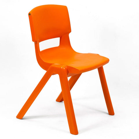 Postura+ One Piece Chair (Ages 11-13)-Classroom Chairs,Dropship,KI Europe,Postura,Seating,Wellbeing Furniture-Tangerine Fizz-PosturaOP5-Tangerine Fizz-Learning SPACE