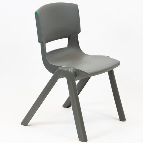 Postura+ One Piece Chair (Ages 11-13)-Classroom Chairs,Dropship,KI Europe,Postura,Seating,Wellbeing Furniture-Iron Grey-PosturaOP5-Iron Grey-Learning SPACE