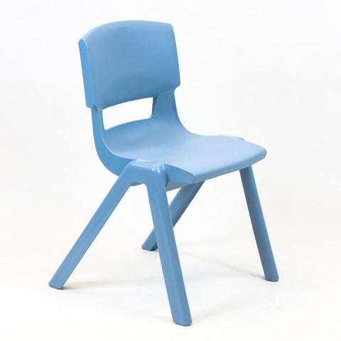 Postura+ One Piece Chair (Ages 11-13)-Classroom Chairs,Dropship,KI Europe,Postura,Seating,Wellbeing Furniture-Powder Blue-PosturaOP5-Powder Blue-Learning SPACE