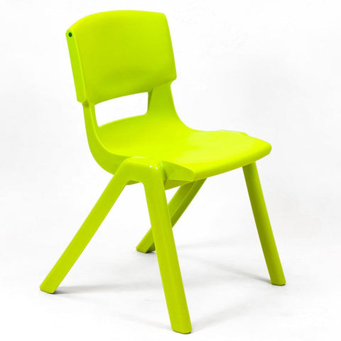 Postura+ One Piece Chair (Ages 11-13)-Classroom Chairs,Dropship,KI Europe,Postura,Seating,Wellbeing Furniture-Lime Zest-PosturaOP5-Lime Zest-Learning SPACE