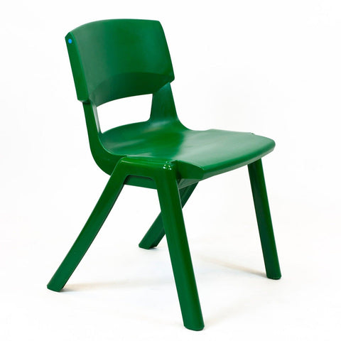 Postura+ One Piece Chair (Ages 14-18)-Classroom Chairs,Dropship,KI Europe,Postura,Seating,Wellbeing Furniture-Forest Green-PosturaOP6-Forest Green-Learning SPACE