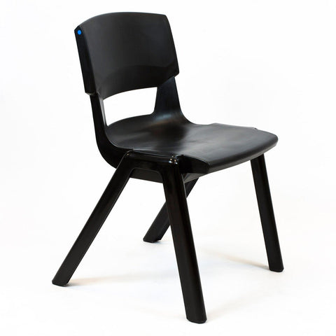 Postura+ One Piece Chair (Ages 14-18)-Classroom Chairs,Dropship,KI Europe,Postura,Seating,Wellbeing Furniture-Jet Black (100% recycled)-PosturaOP6-Black-Learning SPACE