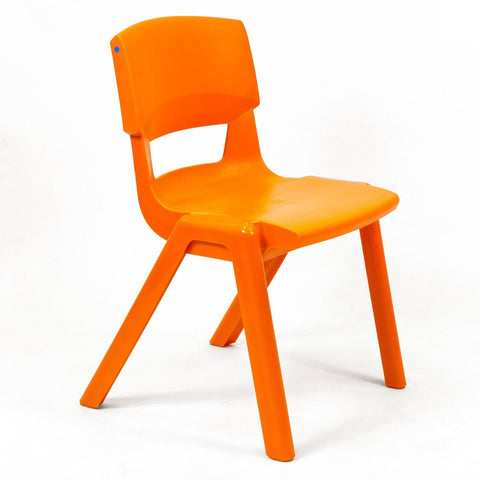 Postura+ One Piece Chair (Ages 14-18)-Classroom Chairs,Dropship,KI Europe,Postura,Seating,Wellbeing Furniture-Tangerine Fizz-PosturaOP6-Tangerine Fizz-Learning SPACE