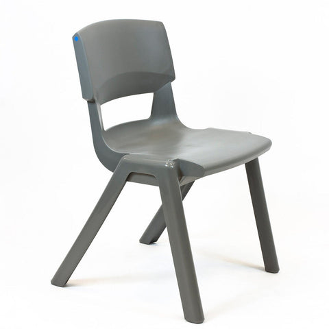 Postura+ One Piece Chair (Ages 14-18)-Classroom Chairs,Dropship,KI Europe,Postura,Seating,Wellbeing Furniture-Iron Grey-PosturaOP6-Iron Grey-Learning SPACE