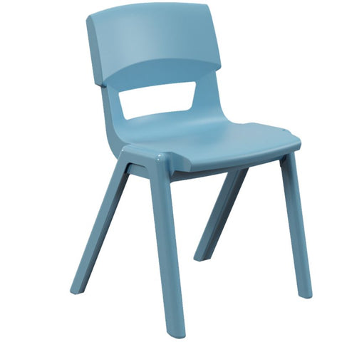 Postura+ One Piece Chair (Ages 14-18)-Classroom Chairs,Dropship,KI Europe,Postura,Seating,Wellbeing Furniture-Powder Blue-PosturaOP6-Powder Blue-Learning SPACE