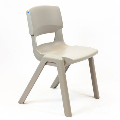 Postura+ One Piece Chair (Ages 14-18)-Classroom Chairs,Dropship,KI Europe,Postura,Seating,Wellbeing Furniture-Ash Grey-PosturaOP6-Ash Grey-Learning SPACE