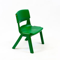 Postura+ One Piece Chair (Ages 3-4)-Classroom Chairs, Seating, Toddler Seating, Wellbeing Furniture-Forest Green-Learning SPACE