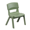 Postura+ One Piece Chair (Ages 3-4)-Classroom Chairs, Seating, Toddler Seating, Wellbeing Furniture-Moss Green-Learning SPACE