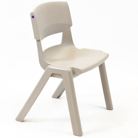 Postura+ One Piece Chair (Ages 4-5)-Classroom Chairs,Dropship,KI Europe,Postura,Seating,Wellbeing Furniture-Ash Grey-PosturaOP2-Ash Grey-Learning SPACE