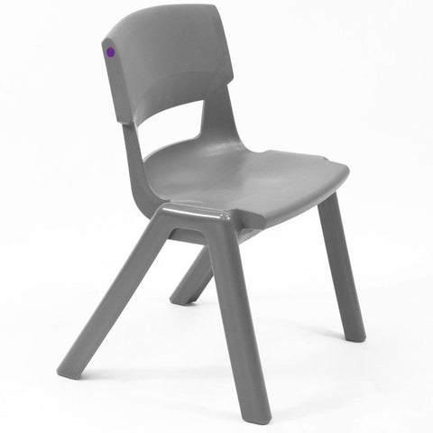 Postura+ One Piece Chair (Ages 4-5)-Classroom Chairs,Dropship,KI Europe,Postura,Seating,Wellbeing Furniture-Iron Grey-PosturaOP2-Iron Grey-Learning SPACE
