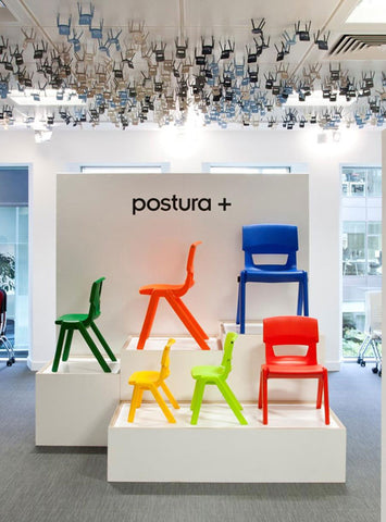 Postura+ One Piece Chair (Ages 4-5)-Classroom Chairs,Dropship,KI Europe,Postura,Seating,Wellbeing Furniture-Learning SPACE