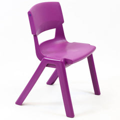 Postura+ One Piece Chair (Ages 4-5)-Classroom Chairs, Seating, Wellbeing Furniture-Grape Crush-Learning SPACE