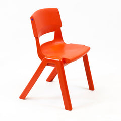 Postura+ One Piece Chair (Ages 4-5)-Classroom Chairs,Dropship,KI Europe,Postura,Seating,Wellbeing Furniture-Poppy Red-PosturaOP2-Poppy Red-Learning SPACE