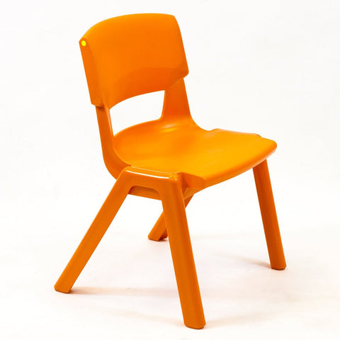 Postura+ One Piece Chair (Ages 6-7)-Chairs-Classroom Chairs,Dropship,KI Europe,Postura,Seating,Wellbeing Furniture-Tangerine Fizz-PosturaOP3-Tangerine Fizz-Learning SPACE