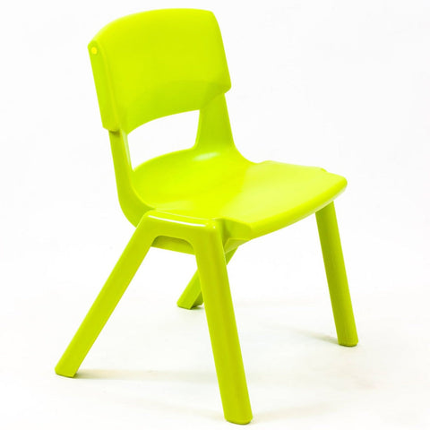 Postura+ One Piece Chair (Ages 6-7)-Chairs-Classroom Chairs,Dropship,KI Europe,Postura,Seating,Wellbeing Furniture-Lime Zest-PosturaOP3-Lime Zest-Learning SPACE