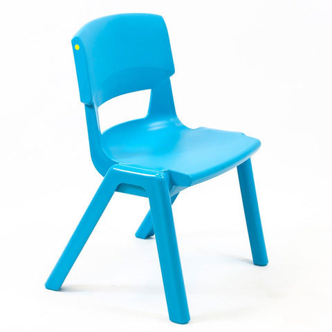 Postura+ One Piece Chair (Ages 6-7)-Chairs-Classroom Chairs,Dropship,KI Europe,Postura,Seating,Wellbeing Furniture-Aqua Blue-PosturaOP3-Aqua Blue-Learning SPACE