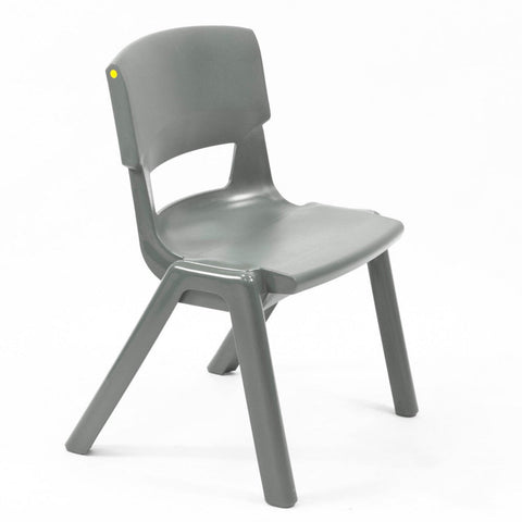 Postura+ One Piece Chair (Ages 6-7)-Chairs-Classroom Chairs,Dropship,KI Europe,Postura,Seating,Wellbeing Furniture-Iron Grey-PosturaOP3-Iron Grey-Learning SPACE