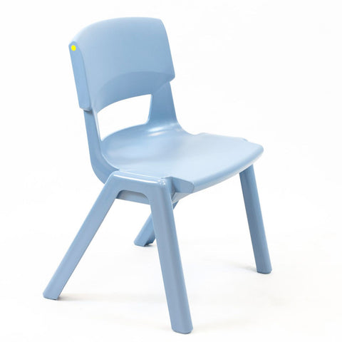 Postura+ One Piece Chair (Ages 6-7)-Chairs-Classroom Chairs,Dropship,KI Europe,Postura,Seating,Wellbeing Furniture-Powder Blue-PosturaOP3-Powder Blue-Learning SPACE
