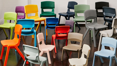 Postura+ One Piece Chair (Ages 8-10)-Classroom Chairs,Dropship,KI Europe,Postura,Seating,Wellbeing Furniture-Learning SPACE