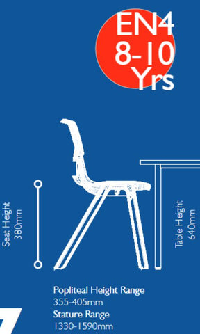 Postura+ One Piece Chair (Ages 8-10)-Classroom Chairs,Dropship,KI Europe,Postura,Seating,Wellbeing Furniture-Learning SPACE