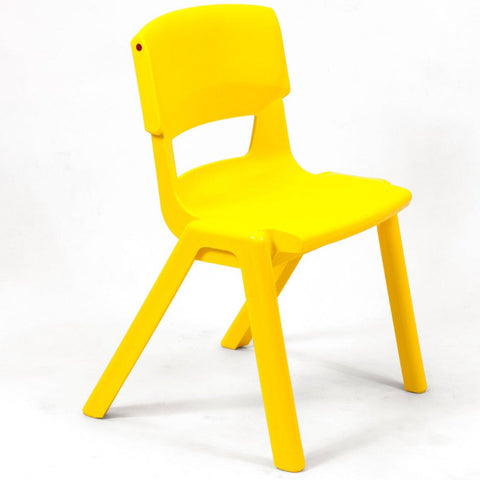 Postura+ One Piece Chair (Ages 8-10)-Classroom Chairs,Dropship,KI Europe,Postura,Seating,Wellbeing Furniture-Sun Yellow-PosturaOP4-Sun Yellow-Learning SPACE