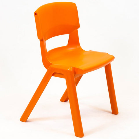 Postura+ One Piece Chair (Ages 8-10)-Classroom Chairs,Dropship,KI Europe,Postura,Seating,Wellbeing Furniture-Tangerine Fizz-PosturaOP4-Tangerine Fizz-Learning SPACE