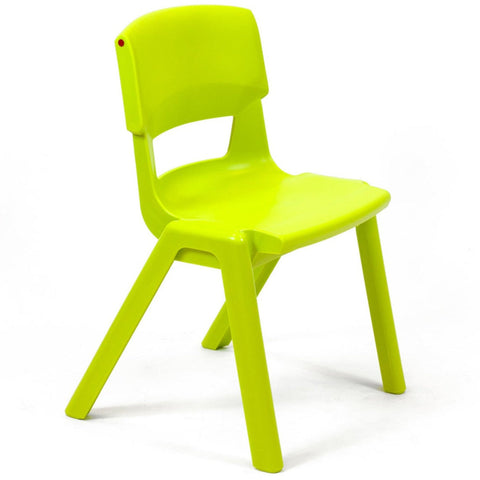 Postura+ One Piece Chair (Ages 8-10)-Classroom Chairs,Dropship,KI Europe,Postura,Seating,Wellbeing Furniture-Lime Zest-PosturaOP4-Lime Zest-Learning SPACE