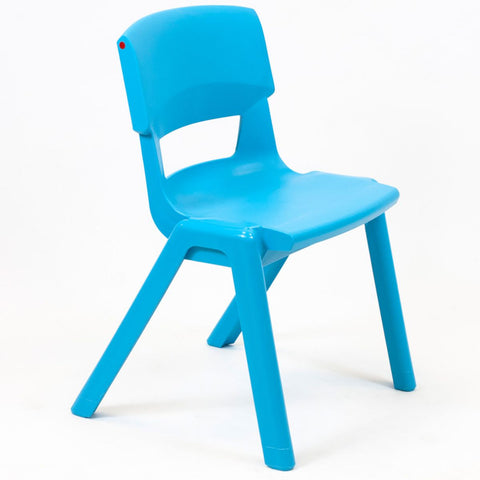 Postura+ One Piece Chair (Ages 8-10)-Classroom Chairs,Dropship,KI Europe,Postura,Seating,Wellbeing Furniture-Aqua Blue-PosturaOP4-Aqua Blue-Learning SPACE
