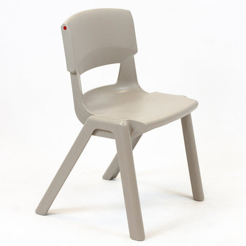 Postura+ One Piece Chair (Ages 8-10)-Classroom Chairs,Dropship,KI Europe,Postura,Seating,Wellbeing Furniture-Ash Grey-PosturaOP4-Ash Grey-Learning SPACE