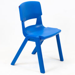 Postura+ One Piece Chair (Ages 8-10)-Classroom Chairs, Seating, Wellbeing Furniture-Ink Blue-Learning SPACE