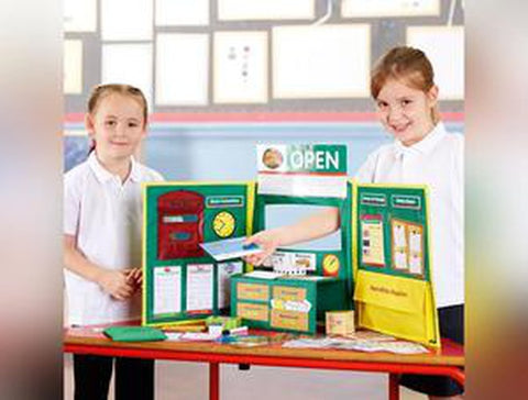 Pretend & Play® Post Office Set-Pretend Play-Calmer Classrooms,Early Years Maths,Games & Toys,Helps With,Imaginative Play,Kitchens & Shops & School,Learning Resources,Life Skills,Maths,Money,Pocket money,Primary Games & Toys,Primary Maths,Role Play,Stock-Learning SPACE