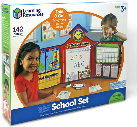 Pretend & Play® School Set-Back To School,Gifts For 2-3 Years Old,Gifts For 3-5 Years Old,Imaginative Play,Kitchens & Shops & School,Learning Resources,Role Play,Seasons,Stock-Learning SPACE