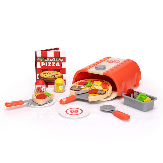 Pretendables Pizza Oven Set-Early years Games & Toys, Fat Brain Toys, Games & Toys, Gifts For 3-5 Years Old, Kitchens & Shops & School, Play Food, Play Kitchen Accessories, Pretend play, Role Play-Learning SPACE