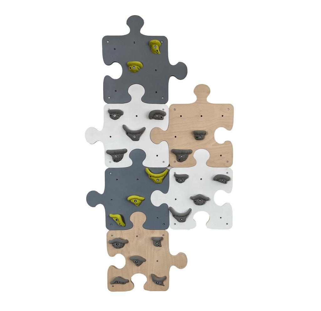 Puzzle Shaped Indoor Climbing Wall-Additional Need,Balancing Equipment,Gross Motor and Balance Skills,Helps With,Sensory Climbing Equipment-Grey-Colourful-PSCWGREYCOLOURFUL-Learning SPACE