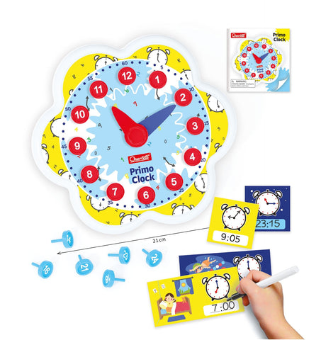 Quercetti First Clock - DIY Toy Clock Kit-Craft Activities & Kits, Fine Motor Skills, Quercetti, Time-Learning SPACE