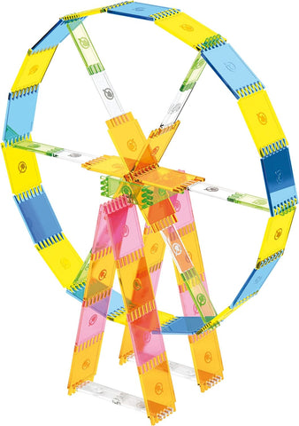 Quercetti Stacking and Linking "House of Cards" - Pack 240 Pcs-Building Blocks,Classroom Packs,Classroom Resources,Engineering & Construction,Farms & Construction,Fine Motor Skills,Imaginative Play,Primary Travel Games & Toys,Quercetti,Stacking Toys & Sorting Toys-Learning SPACE