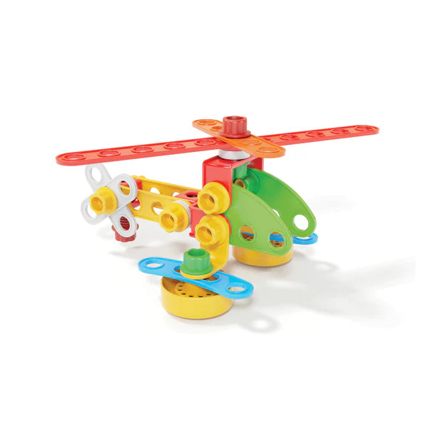 Quercetti Tecno Jumbo - Nuts and Bolts Builder Set-Engineering & Construction, Gifts For 3-5 Years Old, Quercetti, Sound. Peg & Inset Puzzles-Learning SPACE