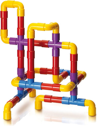 Quercetti Tube Building and Linking Toy-Building Blocks, Creative Thinking, Engineering & Construction, Fine Motor Skills, Quercetti, Spatial Awareness-Learning SPACE