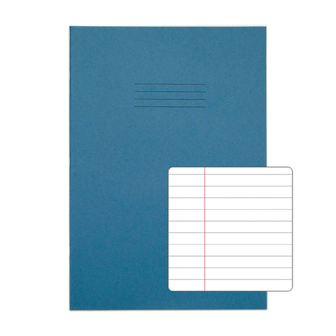 RHINO 8mm Ruled A4 Exercise Books with Margin – 100-Pack-Exercise Books-32 Pages-Light Blue-VDU014-178-6-Learning SPACE