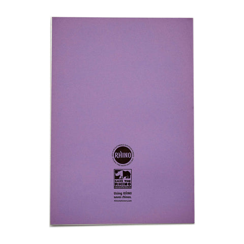 RHINO A4 Exercise Book -12mm Lined No Margin | 48pg/100pk-Exercise Books-Learning SPACE