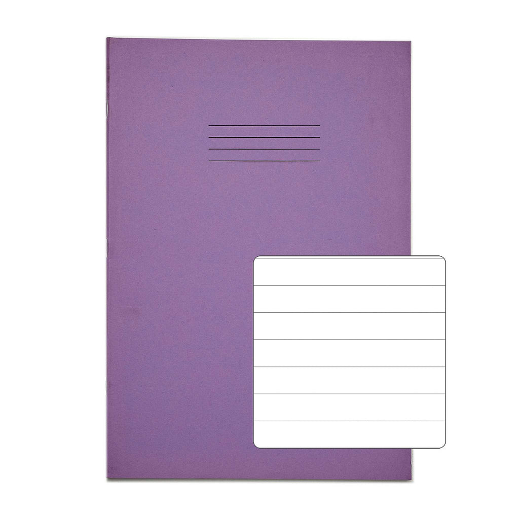 RHINO A4 Exercise Book -12mm Lined No Margin | 48pg/100pk-Exercise Books-Learning SPACE
