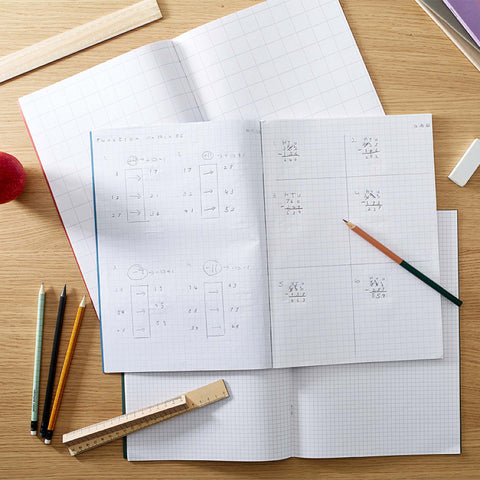 RHINO A4 Exercise Book - 20mm Squared | 32pg/100pk-Exercise Books-Learning SPACE