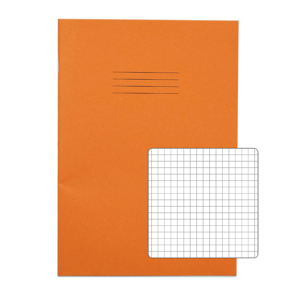 RHINO A4 Exercise Book - 5mm Squared |50pk-Exercise Books-64 Pages-VEX677-435-6-Learning SPACE