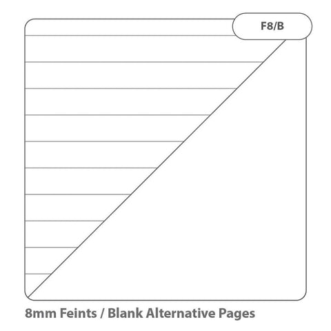 RHINO A5+ Exercise Book- Alternate 8mm Ruled/Blank| 80pg/100pk-Exercise Books-Learning SPACE