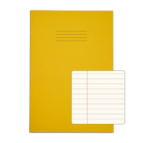 RHINO Tinted A4 Exercise Books Ruled with Margin – 50-Pack-Exercise Books-8mm-Cream-EX68139CV-4-Learning SPACE