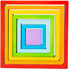 Rainbow Architect Stacking Squares - Pk7 - Great For Montessori And Nurture Rooms-Additional Need,Building Blocks,Fine Motor Skills,Gifts For 2-3 Years Old,Gifts For 3-5 Years Old,Gifts for 5-7 Years Old,Gifts for 8+,Helps With,Maths,Memory Pattern & Sequencing,Nurture Room,Primary Maths,Shape & Space & Measure,Stacking Toys & Sorting Toys,Stock,Teenage & Adult Sensory Gifts,TickiT-Learning SPACE