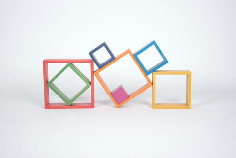 Rainbow Architect Stacking Squares - Pk7 - Great For Montessori And Nurture Rooms-Additional Need,Building Blocks,Fine Motor Skills,Gifts For 2-3 Years Old,Gifts For 3-5 Years Old,Gifts for 5-7 Years Old,Gifts for 8+,Helps With,Maths,Memory Pattern & Sequencing,Nurture Room,Primary Maths,Shape & Space & Measure,Stacking Toys & Sorting Toys,Stock,Teenage & Adult Sensory Gifts,TickiT-Learning SPACE
